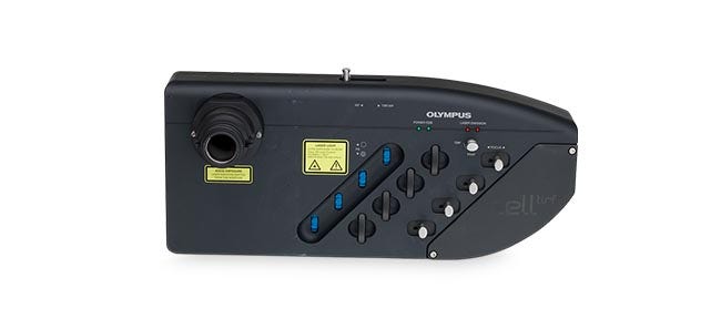 cellTIRF simultaneous 4-color TIRF module with IX83 inverted microscope frame