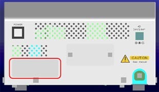 タッチパネルコントローラ 背面