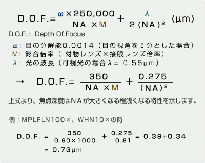 接眼部での観察の場合（Berekの式）