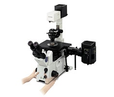 図8 倒立型顕微鏡（生物顕微鏡）