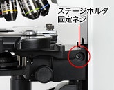 ステージホルダの固定