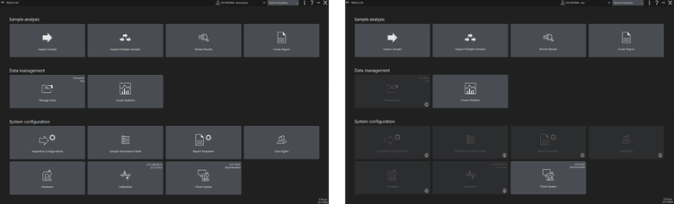 清浄度分析ワークフロー用のユーザー権限管理ツール