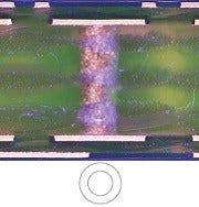 Cross-section of a printed circuit board - MIX