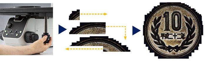 手動ステージで簡単にパノラマ撮影：　インスタントMIA（画像貼合せ）