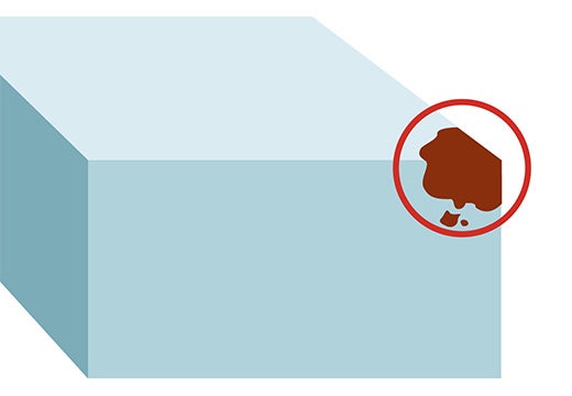 腐食・洗浄残り