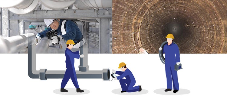 このような不良は外面だけでなく、内面にも発生いたします。