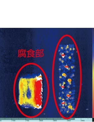 溶接内部検査と腐食状況の検査に