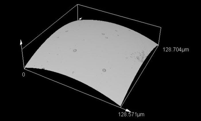 베어링 볼의 컬러 이미지(배율: 2,337X)