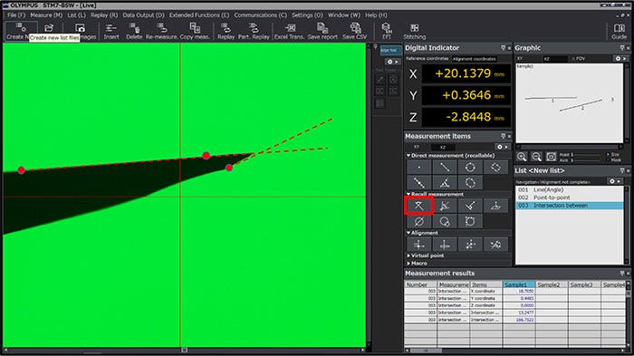 Needle bevel angle measurement