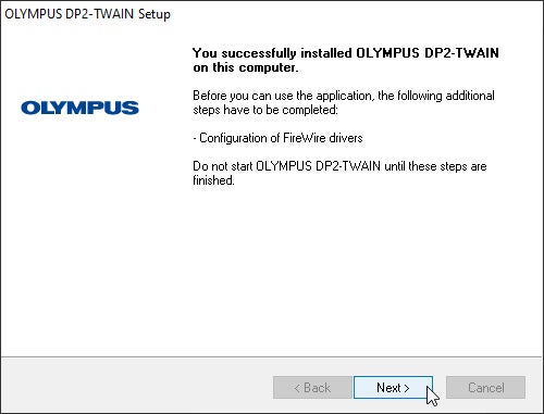 12) When installation is successful, click the [Next] button