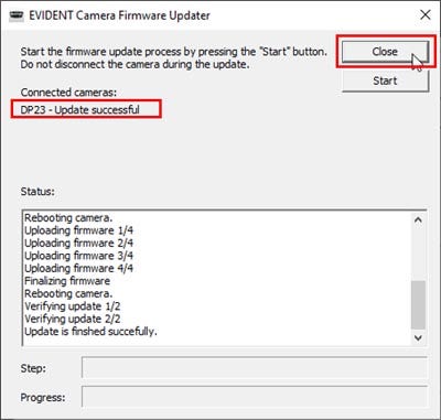 Don’t touch the keyboard or mouse while the update is in progress.