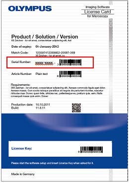 described in the main license card.