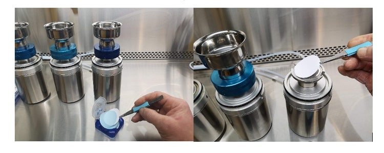 放置用于取油样的样品过滤器