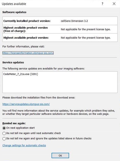 1. If you are connected to the internet, the update notice dialog will appear on your PC when you start the software